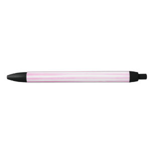 Stylo Noir Rayures de brosse de rose d'aquarelle
