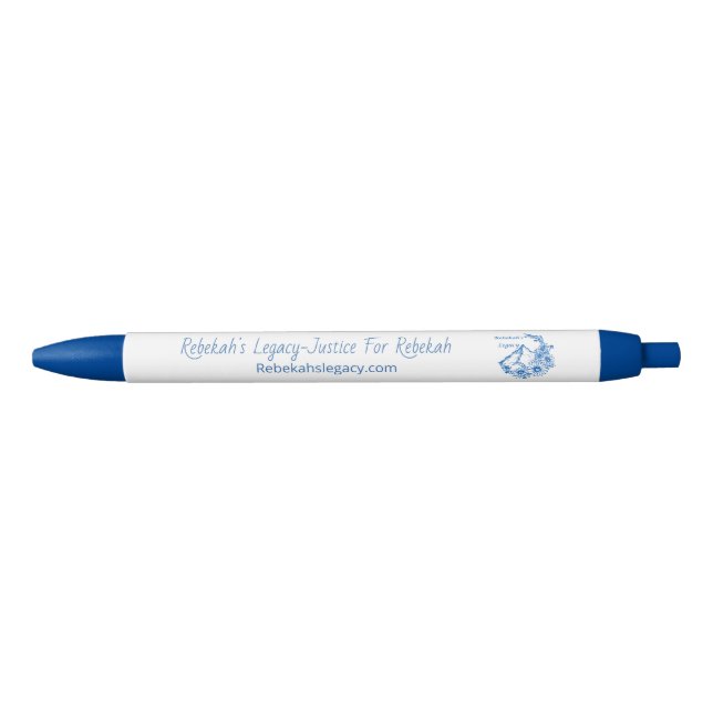 Stylo Noir Rebekah’s Legacy Awareness Pen (Devant)