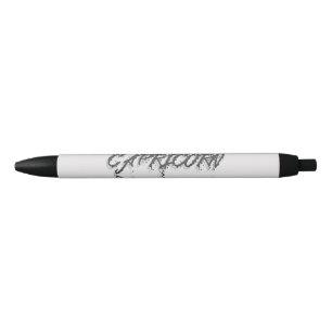 Stylo Noir Réflexion du Capricorne
