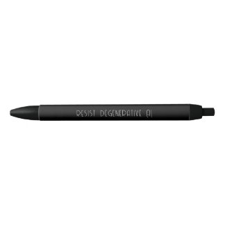 Stylo Noir RESIST DEGENERATIVE AI Black Pen