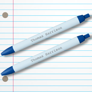 Stylo Noir Retour à l'école Bleu Couleur Codé Garçon Police t