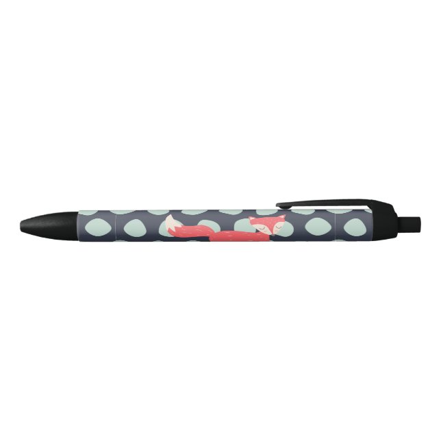 Stylo Noir Rétro Fox (Haut)