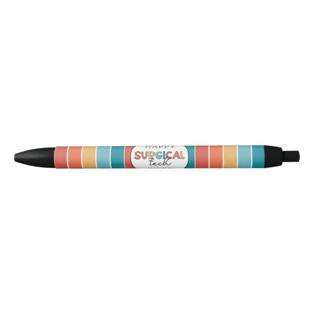 Stylo Noir Retro Happy Surgy Tech Week (Devant)