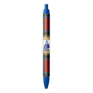Stylo Noir Robert Burns Royal Stewart Carreaux Rouge Bleu