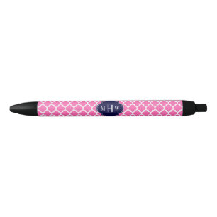Stylo Noir Rose Chaud #2 Blanc Marocain #5 Navy 3 Monogramme 