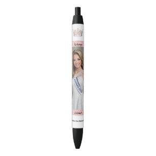 Stylo Noir Rose Gold Glitz Pageant Titulaire Autograph Pen