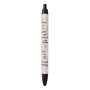 Stylo Noir Rose or parties scintillant marbre  nom de maquill
