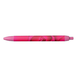 Stylo Noir Rose rouge romantique v2