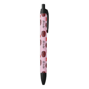 Stylo Noir Roses rouges foncés coeurs croquis Style Kpop fill