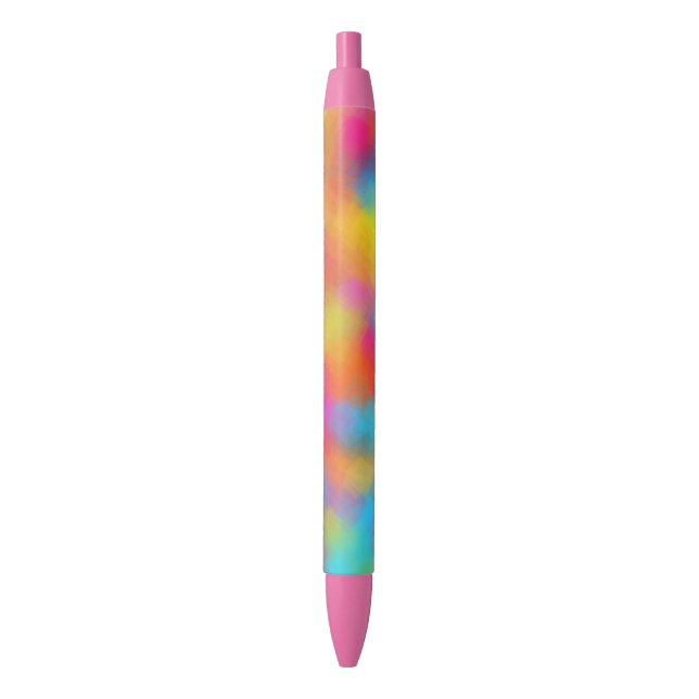 Stylo Noir Rouge rose Bleu pourpre Jaune Vert moderne Arc-en- (devant Vertical)