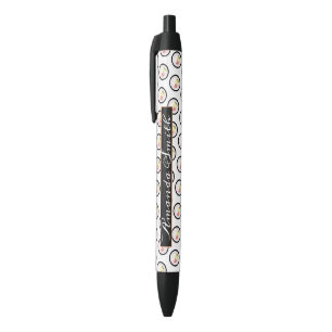 Stylo Noir Roulé de sushi saumon avocat fromage à la crème