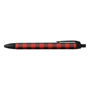 Stylo Noir Russe Rouge noir Buffalo chèque Motif Plaid