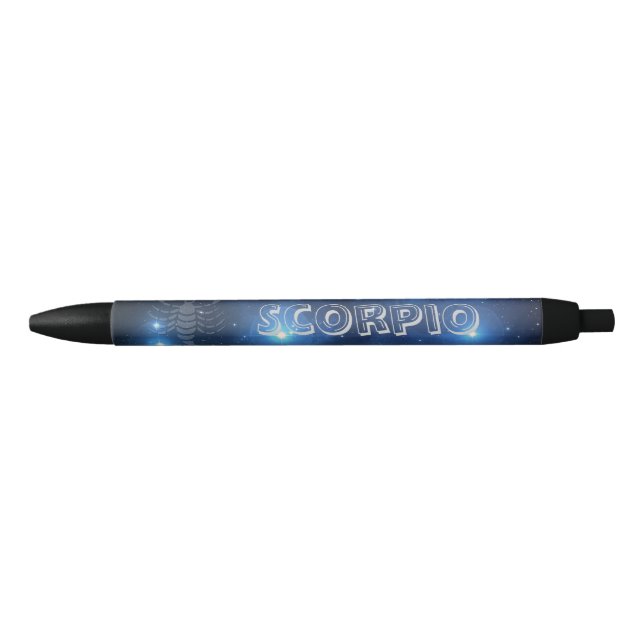 Stylo Noir Scorpion transparent (Devant)