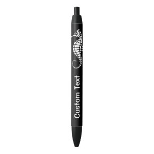 Stylo Noir Seahorse White