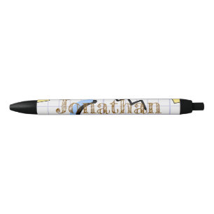 Stylo Noir Secrétaire de correspondance personnalisée Graph m