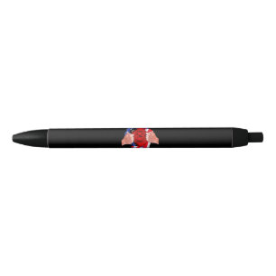 Stylo Noir Service des incendies Indicateur Pompier Ligne rou