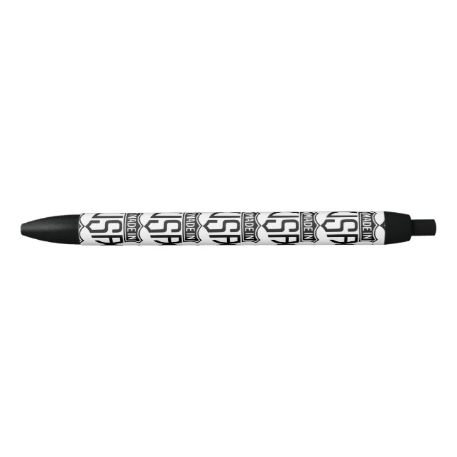 Stylo Noir Signet Fabriqué aux États-Unis Thunder_Cove (Devant)