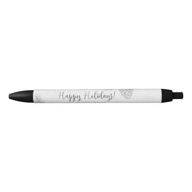 Stylo Noir Silver Pine Holiday (Devant)