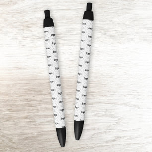 Stylo Noir Simple Logo Motif Promotion Business