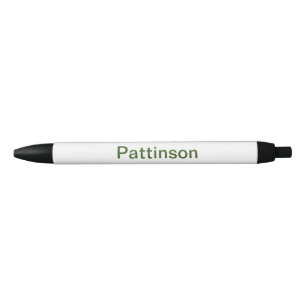 Stylo Noir Simple vert minimal ajouter votre nom de texte pho