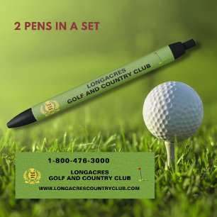 Stylo Noir Site Web du Logo de la Ligue de Golf et Country Cl