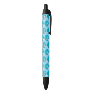 Stylo Noir Ski nautique de style vintage