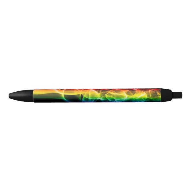 Stylo Noir SlipperyJoe's fumée vif arc-en-ciel célébré (Devant)