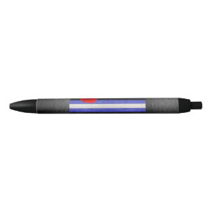 Stylo Noir SlipperyJoe's Gay Leather Pride drapeau royal noir