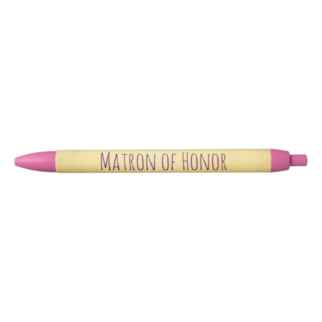 Stylo Noir Souvenir de dame de honneur (Devant)