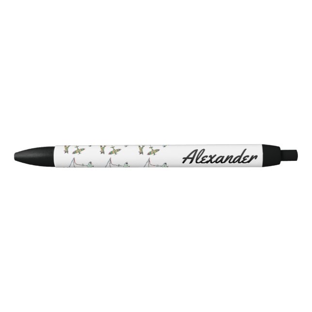 Stylo Noir Spitfires personnalisable (Devant)