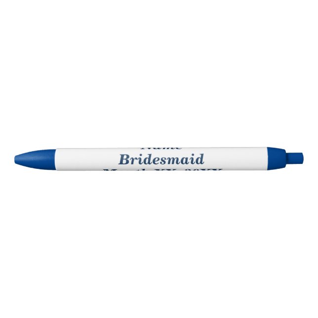 Stylo Noir Stylet de Moustache rose (Devant)