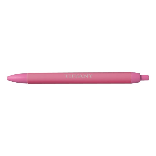 Stylo Noir Stylet Tiffany Custom Name (Devant)