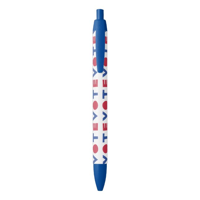 Stylo Noir Stylet VOTE de conception de lettres bloc (Dos (Vertical))