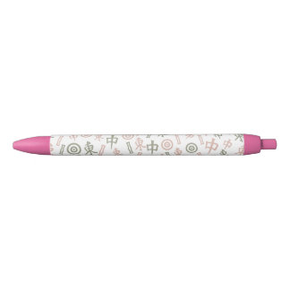 Stylo Noir Symboles du Mahjong