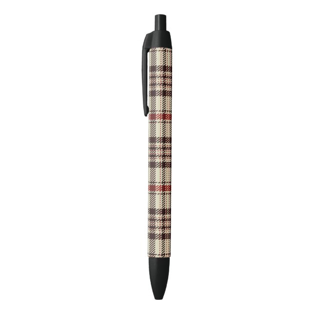 Stylo Noir Tartan Brown (Haut (Vertical))