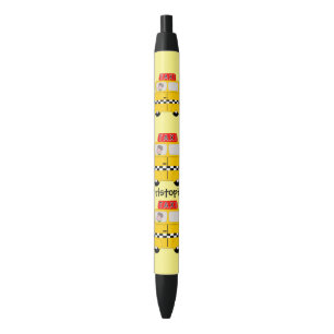 Stylo Noir Taxi jaune personnalisé