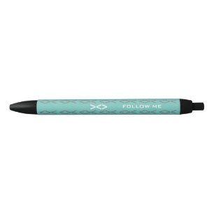 Stylo Noir Texte de poisson Jésus