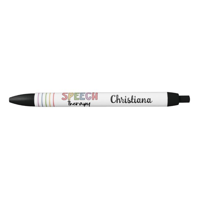Stylo Noir Thérapie vocale SLP Thérapie vocale Cadeaux étudia (Devant)