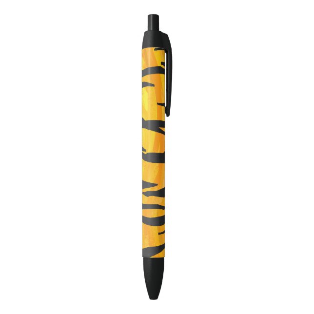 Stylo Noir Tiger noir et orange (Bas (Vertical))