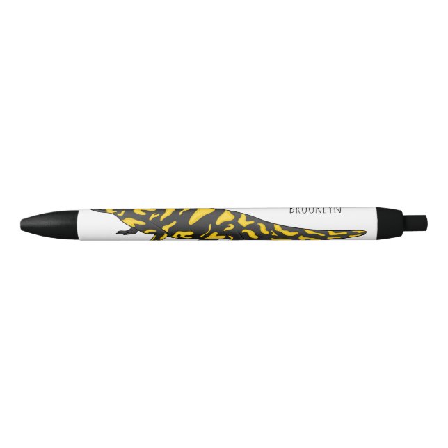 Stylo Noir Tigre salamandre (Devant)