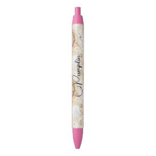 Stylo Noir Torsades de latte à la crème de pêche et de citrou