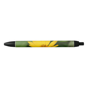 Stylo Noir Tournesol faux fleurissant