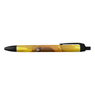 Stylo Noir Tournesol jaune