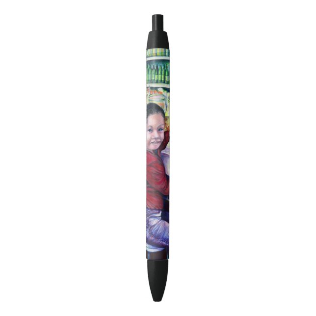 Stylo Noir Toutes les bonnes filles reçoivent de la crème gla (devant Vertical)