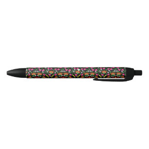 Stylo Noir Trivet floral gras Boho