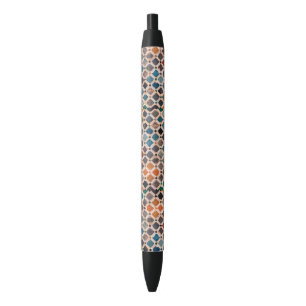 Stylo Noir tuiles modelées colorées