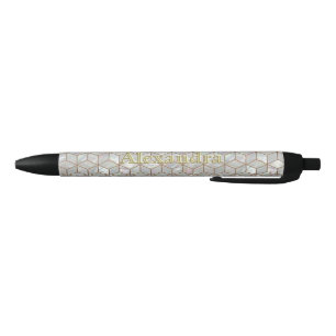 Stylo Noir Tuiles nacrées
