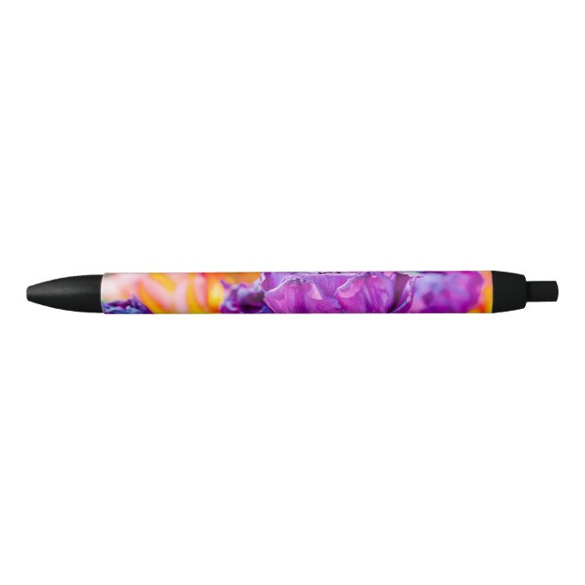 Stylo Noir Tulipes Enchantant violet (Devant)
