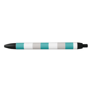 Stylo Noir Turquoise, Argile et Blancs