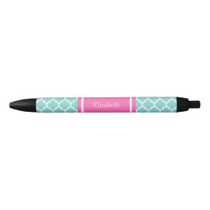 Stylo Noir Turquoise Wht Moroccan #5 Hot Pink2 Nom Monogram
